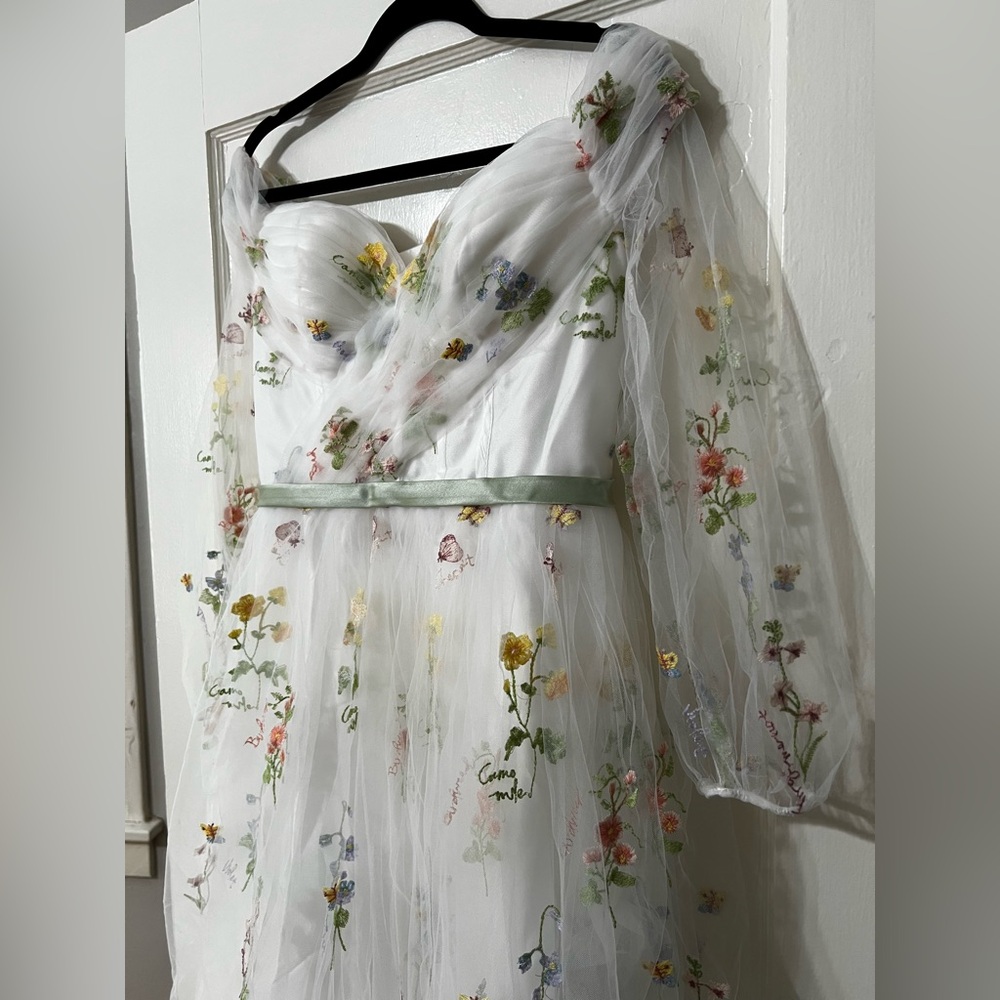 White Emboidered Dress